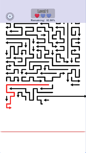 Arrows Go — busy maze with many arrows